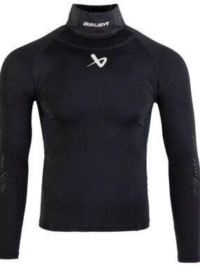 Bauer Neckprotect Long Sleeve Base layer Top - Youth Large/Used